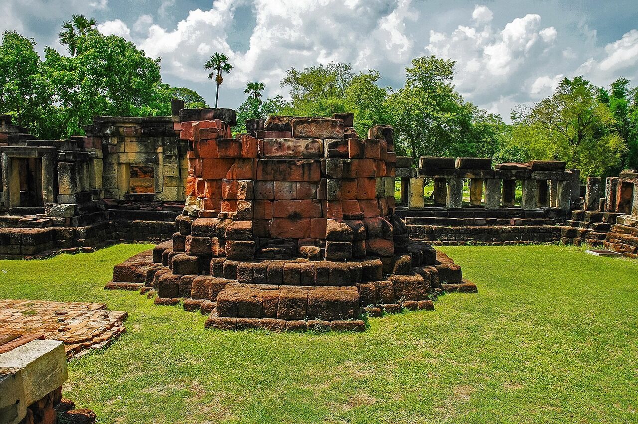 Brick Ancient Relic in Thailand
